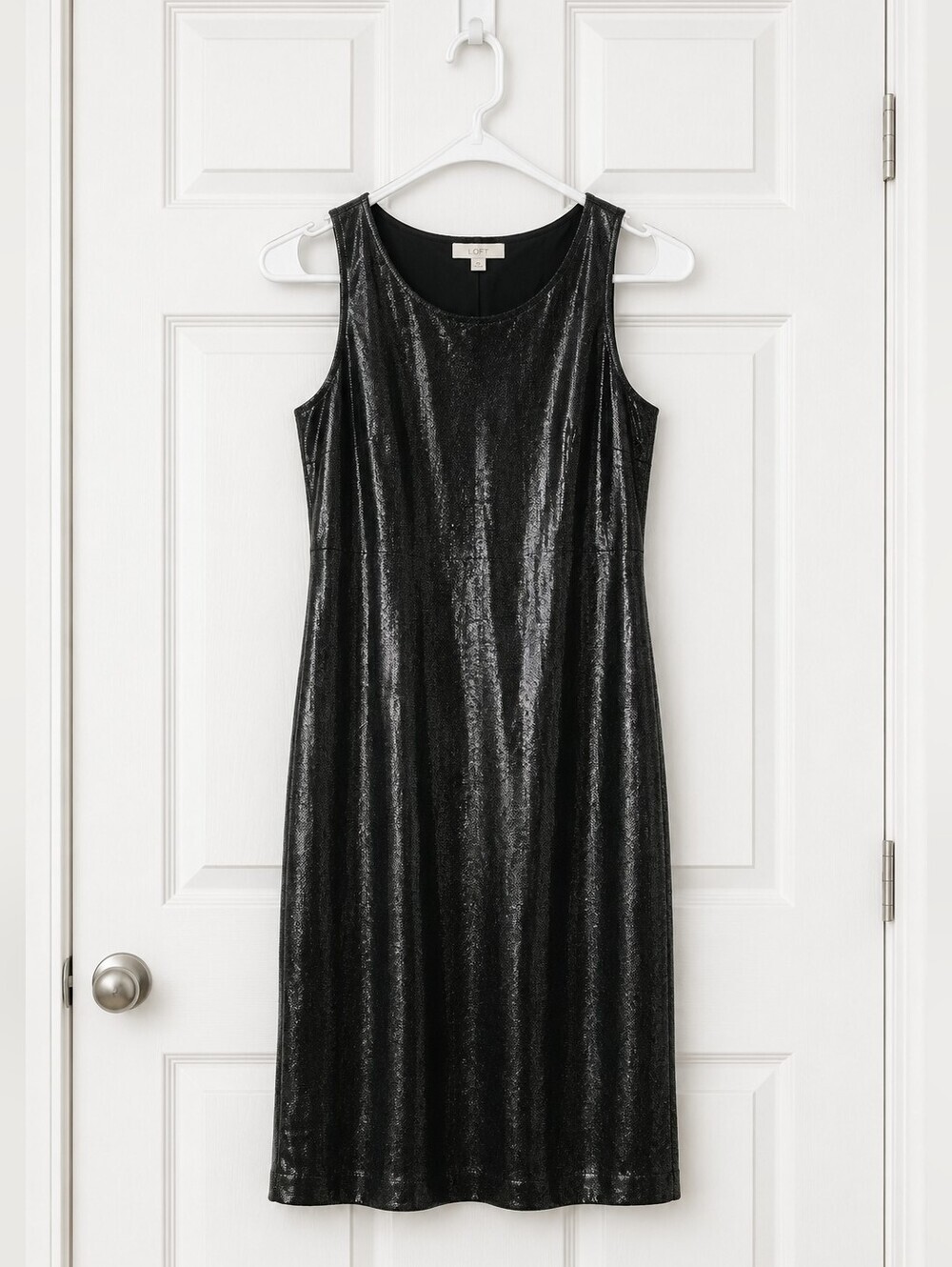 MARIA BIANCO NERO Black Sleeveless Shine Midi Dress - Picture 4 of 7